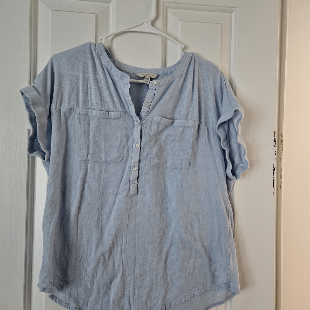 Lucky Brand Light Blue Blouse